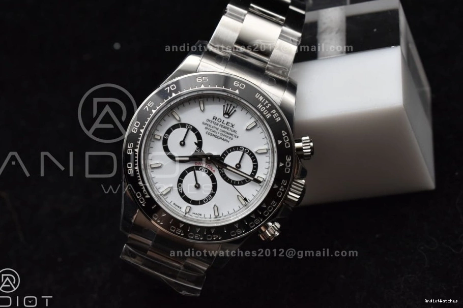 Daytona Dial DD White SS 782 1:1 Edition 904L 126500 Bracelet Best on Steel Functional VSF 1218